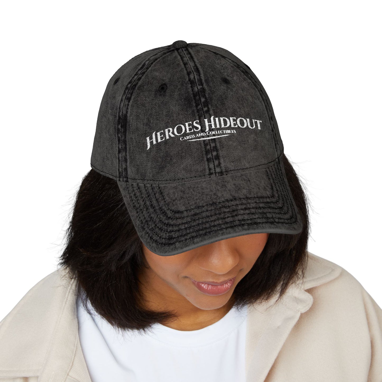 Vintage Embroidered Logo Cap